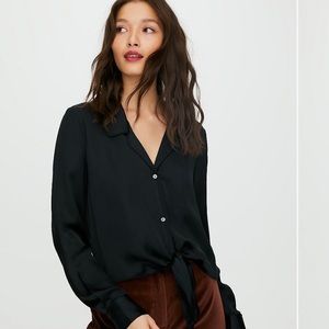 Wilfred Tie Front Blouse
